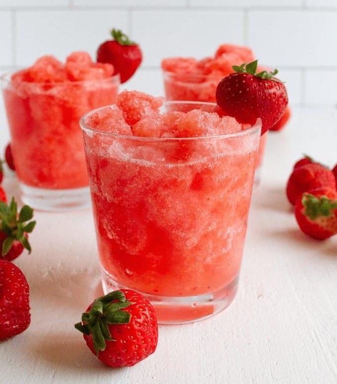 Tea-Infused Berry Slushies